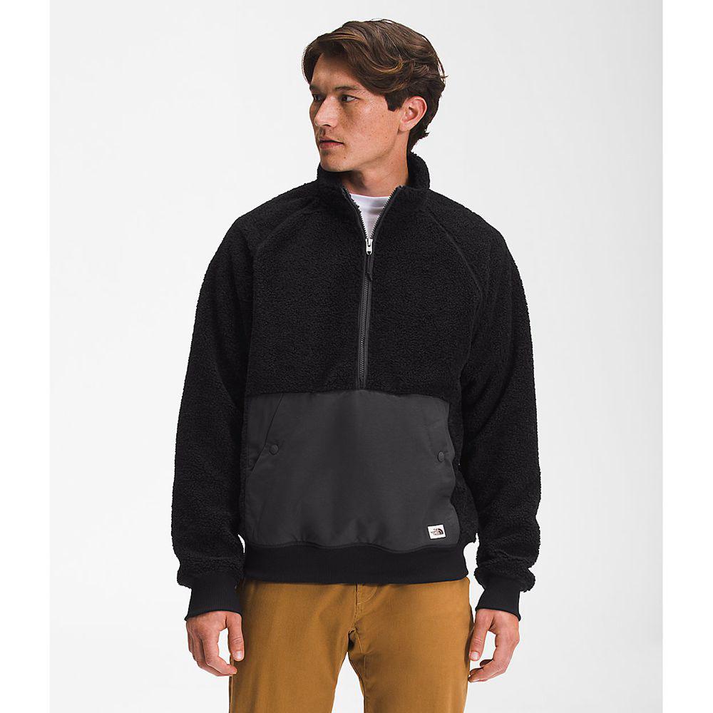 The North Face Ridge 1/4 Zip Ανδρικα Μπουφάν Fleece - Μαυρα (PIZS65039)